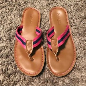 Lauren Ralph Lauren leather flip-flops